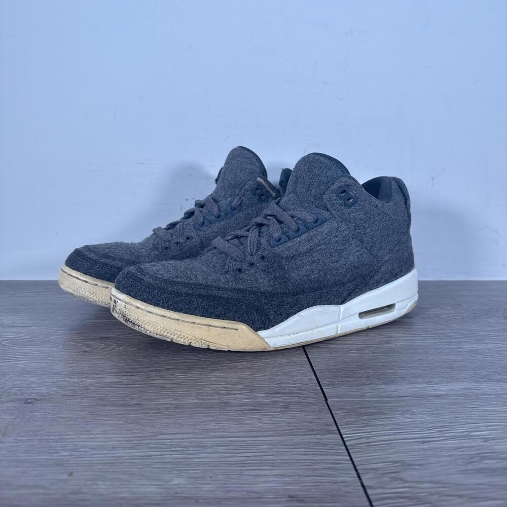Air Jordan 3 Retro “Wool” Men's Size 9.5 Gray Sneakers Shoes OG 854263-004 2016